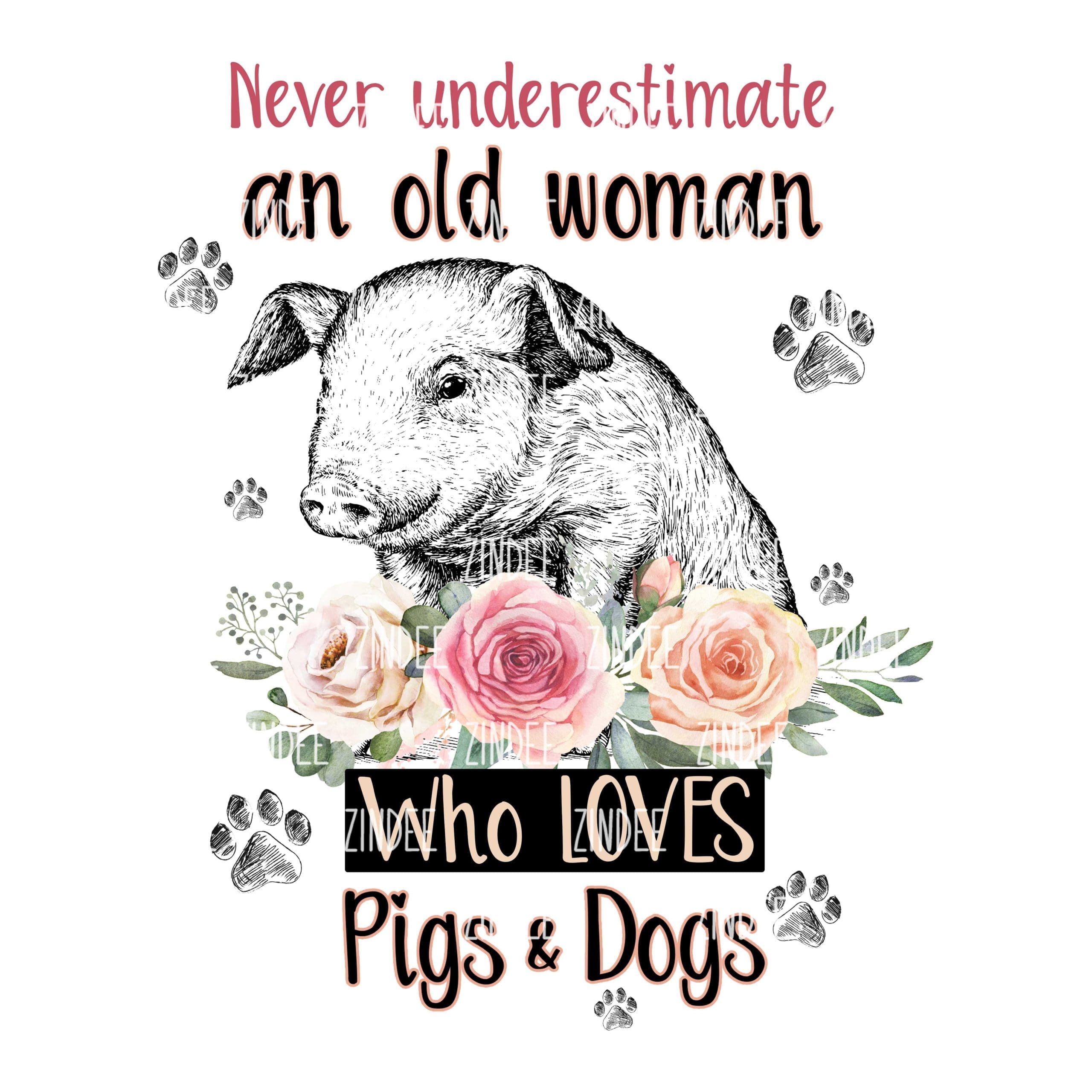 Old Woman Pigs (Sublimation Transfer)