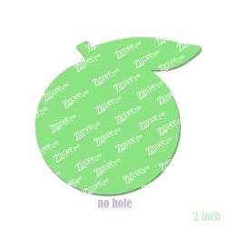 Alternative view of Orange – Acrylic Badge Reel Blank (2") No Hole | Optional Sticker or UV DTF