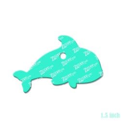 Alternative view of Orca Baby – Mini Acrylic Charm Blank (1.5") | Optional Sticker or UV DTF