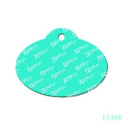 Alternative view of Oval Tag – Mini Acrylic Charm Blank (1.5") | Optional Sticker or UV DTF