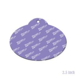 Alternative view of Oval Tag – Acrylic Keychain Blank (2.5") | Optional Sticker or UV DTF
