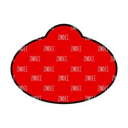 Alternative view of Oval Tag acrylic blank (5 inch)
