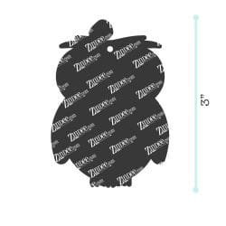 Alternative view of Owl – Acrylic Keychain Blank (3") | Optional Sticker or UV DTF