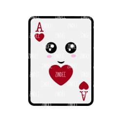 Playing Card – Mini Acrylic Charm Blank (1.5") | Optional Sticker or UV DTF