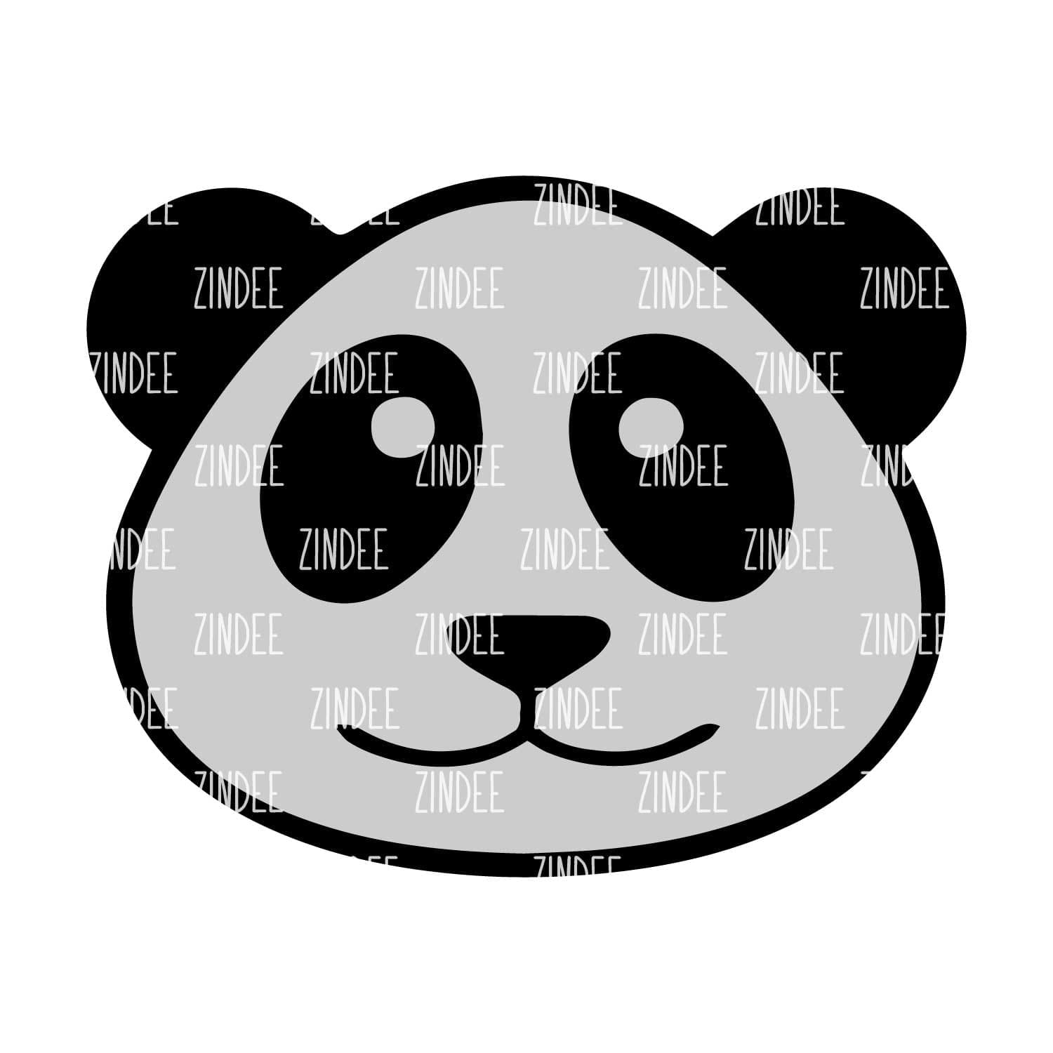 Panda – Acrylic Keychain Blank (3") | Optional Sticker or UV DTF