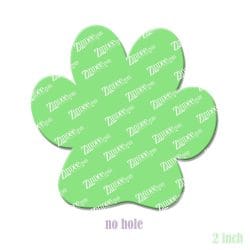 Alternative view of Paw Print – Acrylic Badge Reel Blank (2") No Hole | Optional Sticker or UV DTF