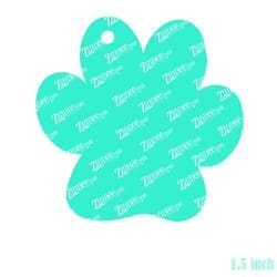 Alternative view of Paw Print – Mini Acrylic Charm Blank (1.5") | Optional Sticker or UV DTF