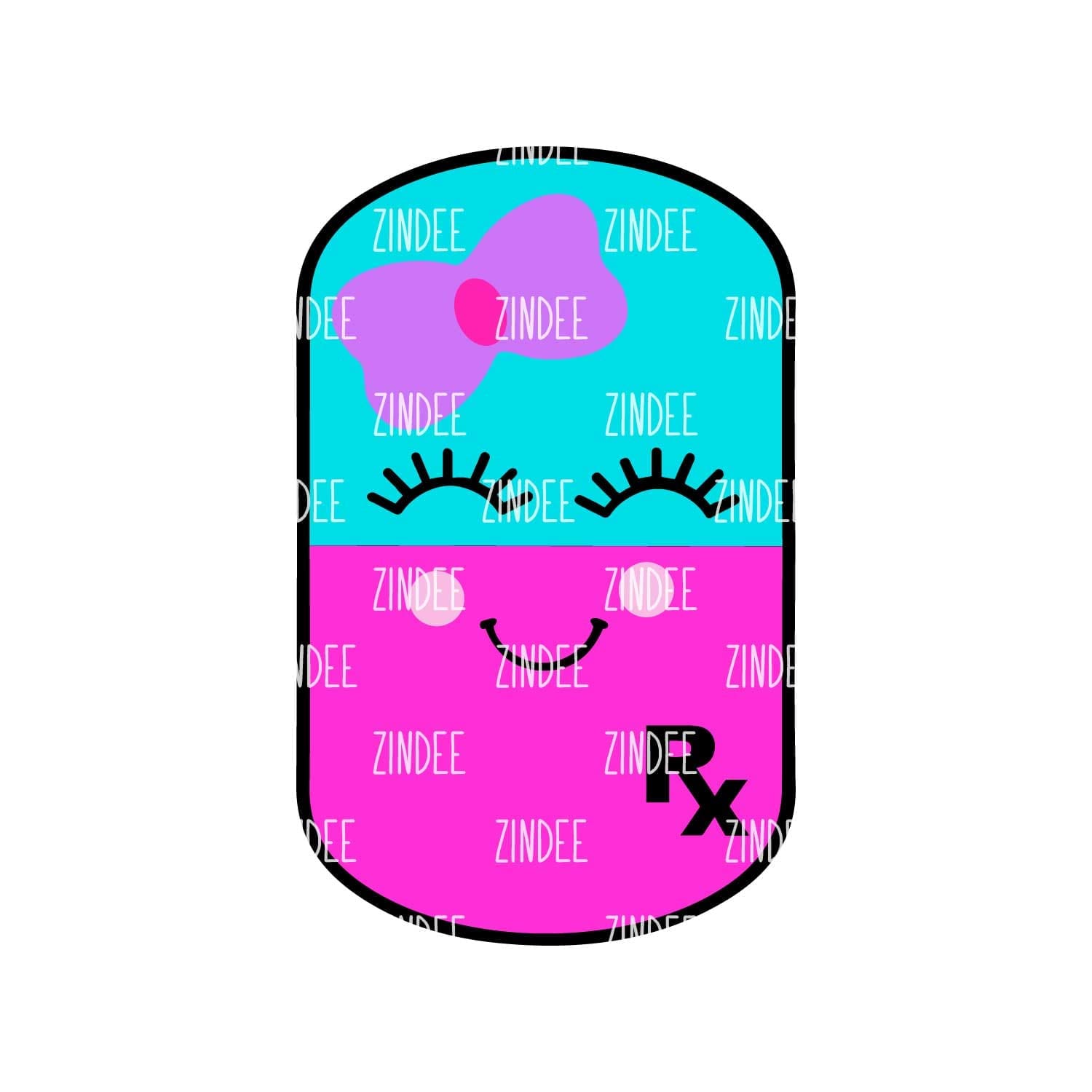Dog Tag/Pill Shape – Mini Acrylic Charm Blank (1.5") | Optional Sticker or UV DTF