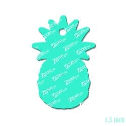 Alternative view of Pineapple Baby – Mini Acrylic Charm Blank (1.5") | Optional Sticker or UV DTF