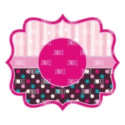 Pink Purple Bracket Frame (download)