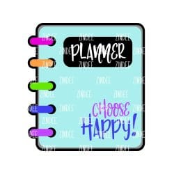 Planner – Mini Acrylic Charm Blank (1.5") | Optional Sticker or UV DTF