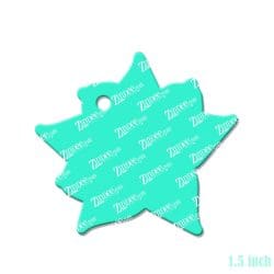 Alternative view of Poinsettia – Mini Acrylic Charm Blank (1.5") | Optional Sticker or UV DTF