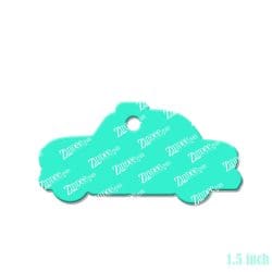 Alternative view of Police Car – Mini Acrylic Charm Blank (1.5") | Optional Sticker or UV DTF