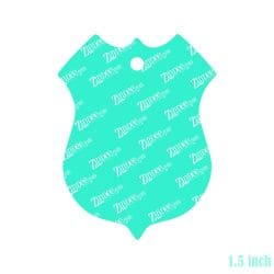 Alternative view of Police Badge – Mini Acrylic Charm Blank (1.5") | Optional Sticker or UV DTF