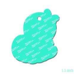 Alternative view of Pumpkin Ghost – Mini Acrylic Charm Blank (1.5") | Optional Sticker or UV DTF