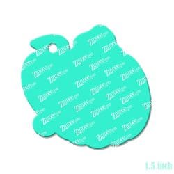 Alternative view of Pumpkin Mug – Mini Acrylic Charm Blank (1.5") | Optional Sticker or UV DTF