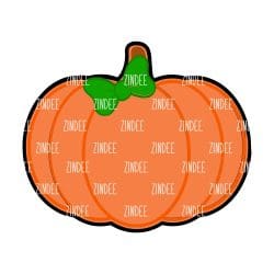 Alternative view of Pumpkin acrylic blank (5 inch)