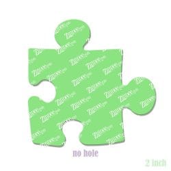 Alternative view of Puzzle Piece – Acrylic Badge Reel Blank (2") No Hole | Optional Sticker or UV DTF