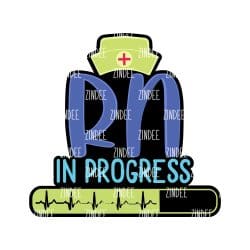 RN in Progress – Acrylic Keychain Blank (3") | Optional Sticker or UV DTF