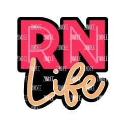 RN Life – Acrylic Keychain Blank (3") | Optional Sticker or UV DTF