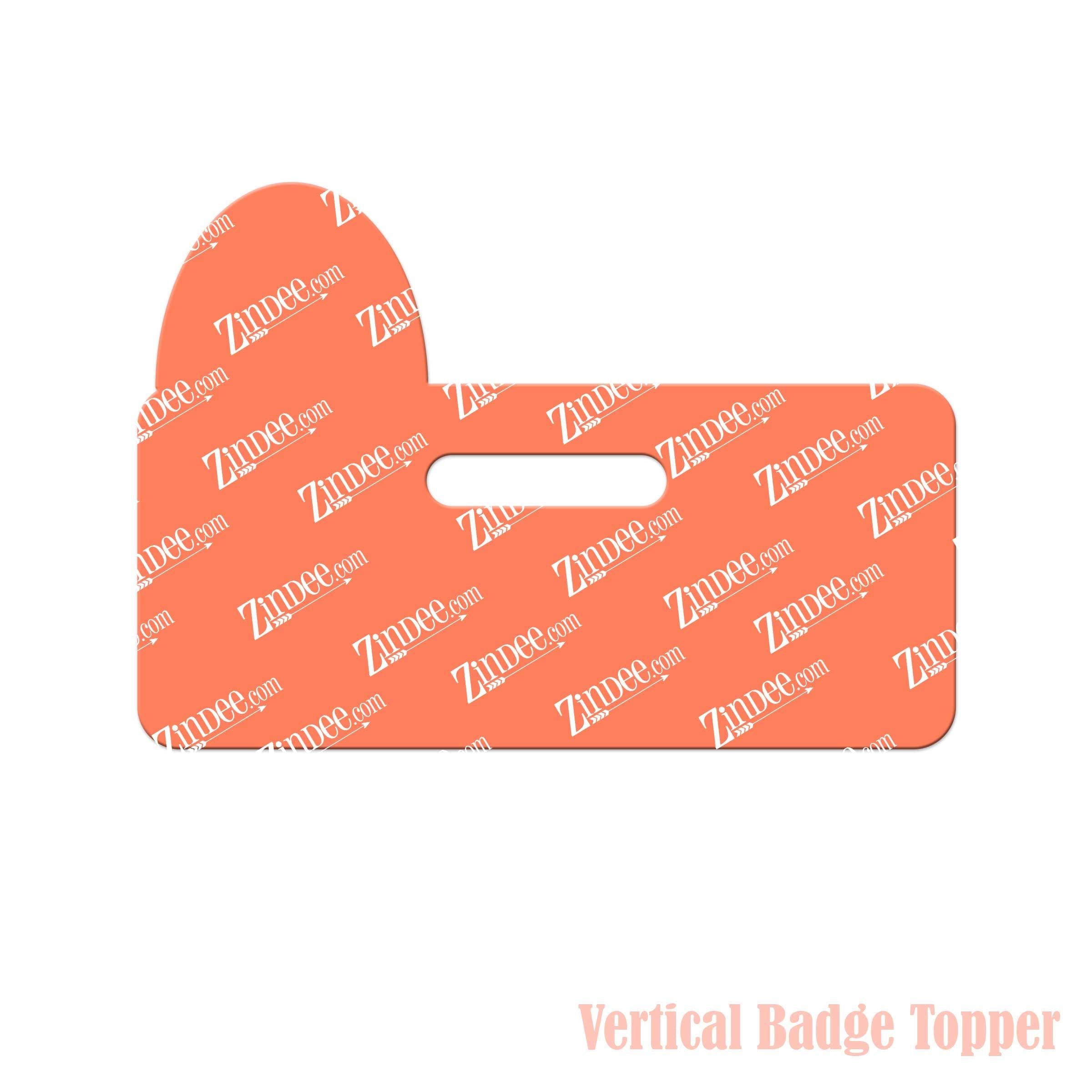Rainbow Badge Topper (Vertical) (lightweight acrylic)