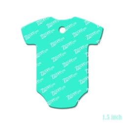 Alternative view of Baby Romper – Mini Acrylic Charm Blank (1.5") | Optional Sticker or UV DTF
