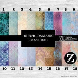 Rustic Damask Textures (vinyl)