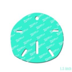 Alternative view of Sand Dollar – Mini Acrylic Charm Blank (1.5") | Optional Sticker or UV DTF