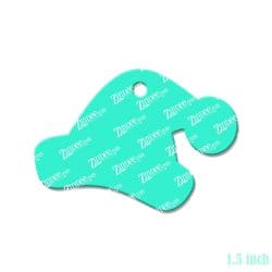 Alternative view of Santa Hat – Mini Acrylic Charm Blank (1.5") | Optional Sticker or UV DTF