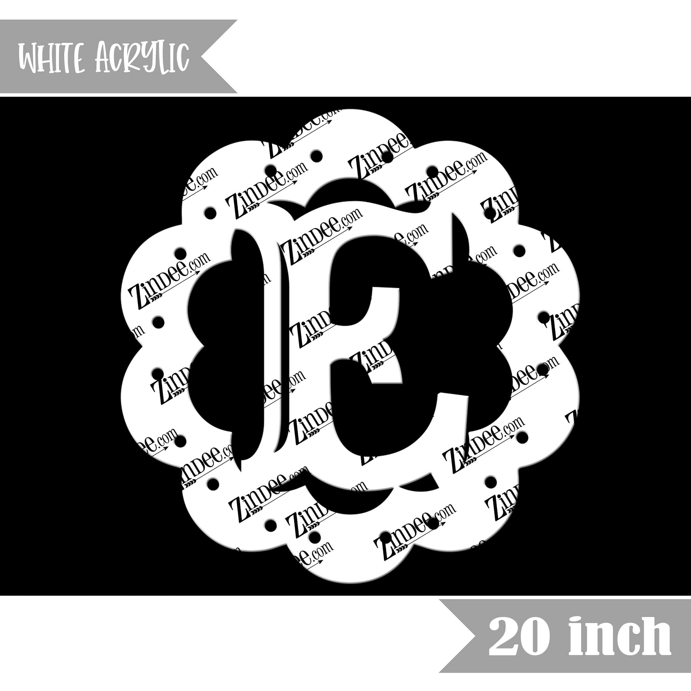 Scallop "E" (White 20")