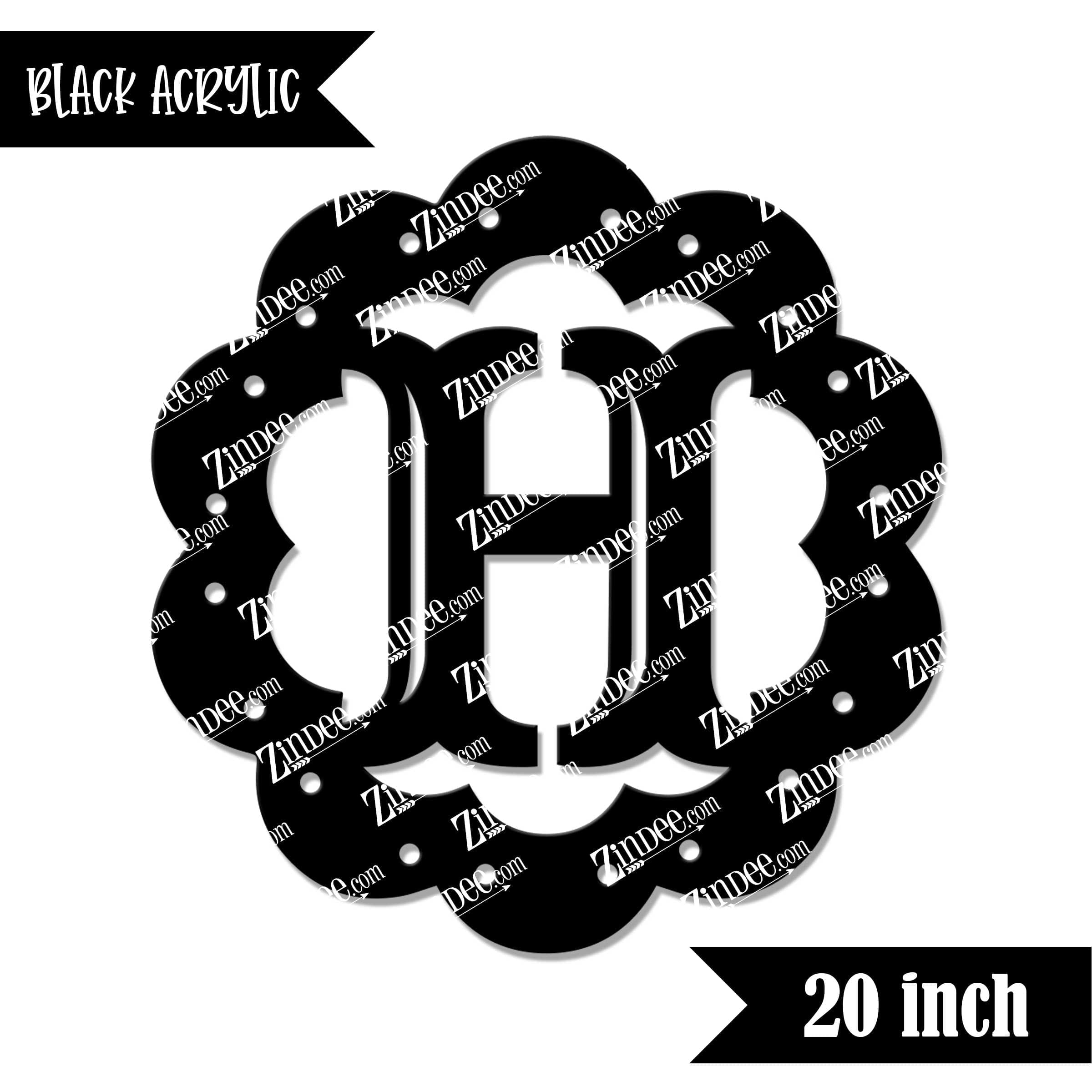 Scallop "H" (Black 20")