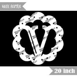 Scallop "V" (White 20")
