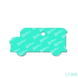 Alternative view of School Bus – Mini Acrylic Charm Blank (1.5") | Optional Sticker or UV DTF