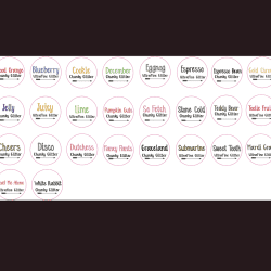 Glitter Labels (NEWLY added colors)