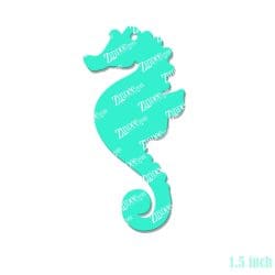 Alternative view of Seahorse – Mini Acrylic Charm Blank (1.5") | Optional Sticker or UV DTF