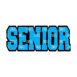 Senior (word) – Acrylic Keychain Blank (3") | Optional Sticker or UV DTF