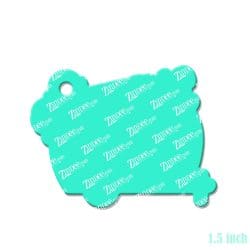 Alternative view of Shitter's Full – Mini Acrylic Charm Blank (1.5") | Optional Sticker or UV DTF
