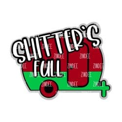 Shitter's Full – Mini Acrylic Charm Blank (1.5") | Optional Sticker or UV DTF