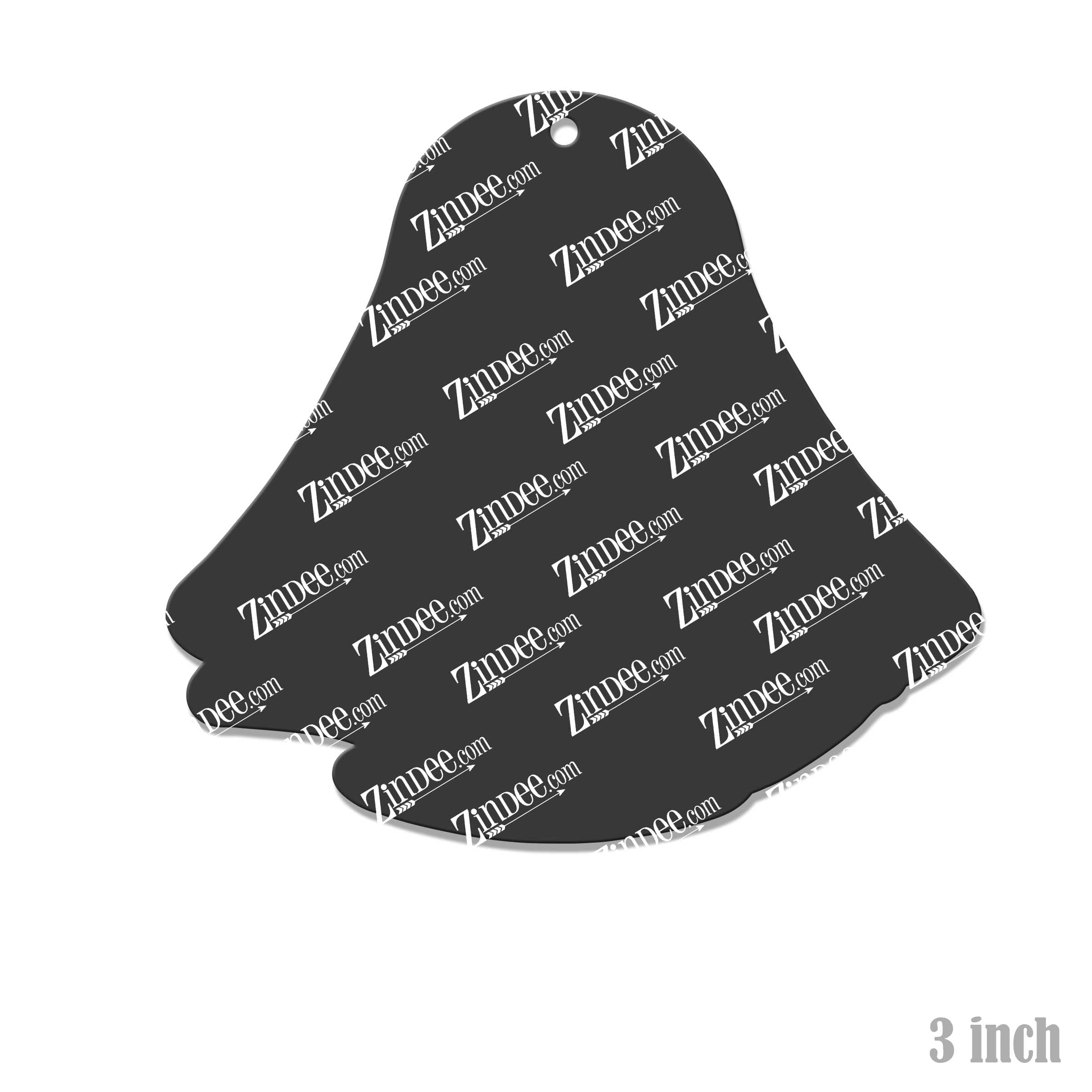 Simple Ghost – Acrylic Keychain Blank (3") | Optional Sticker or UV DTF - Image 2