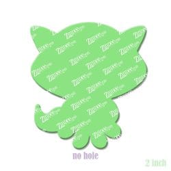 Alternative view of Sitting Fox – Acrylic Badge Reel Blank (2") No Hole | Optional Sticker or UV DTF
