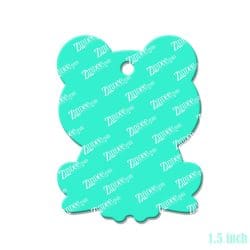 Alternative view of Sitting Frog – Mini Acrylic Charm Blank (1.5") | Optional Sticker or UV DTF