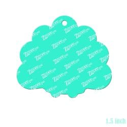 Alternative view of Sitting Turkey – Mini Acrylic Charm Blank (1.5") | Optional Sticker or UV DTF