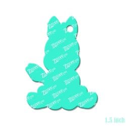 Alternative view of Sitting Unicorn – Mini Acrylic Charm Blank (1.5") | Optional Sticker or UV DTF