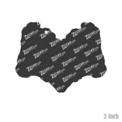 Alternative view of Skeleton Heart Hands – Acrylic Keychain Blank (3") | Optional Sticker or UV DTF