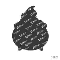 Alternative view of Smokey Cauldron – Acrylic Keychain Blank (3") | Optional Sticker or UV DTF