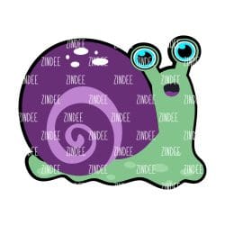 Snail – Acrylic Badge Reel Blank (2") No Hole | Optional Sticker or UV DTF