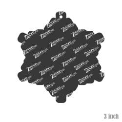 Alternative view of Snowflake – Acrylic Keychain Blank (3") | Optional Sticker or UV DTF