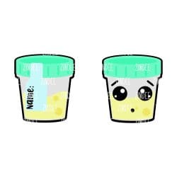 Specimen Cup – Acrylic Keychain Blank (2.5") | Optional Sticker or UV DTF