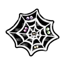 Spiderweb – Acrylic Badge Reel Blank (2") No Hole | Optional Sticker or UV DTF
