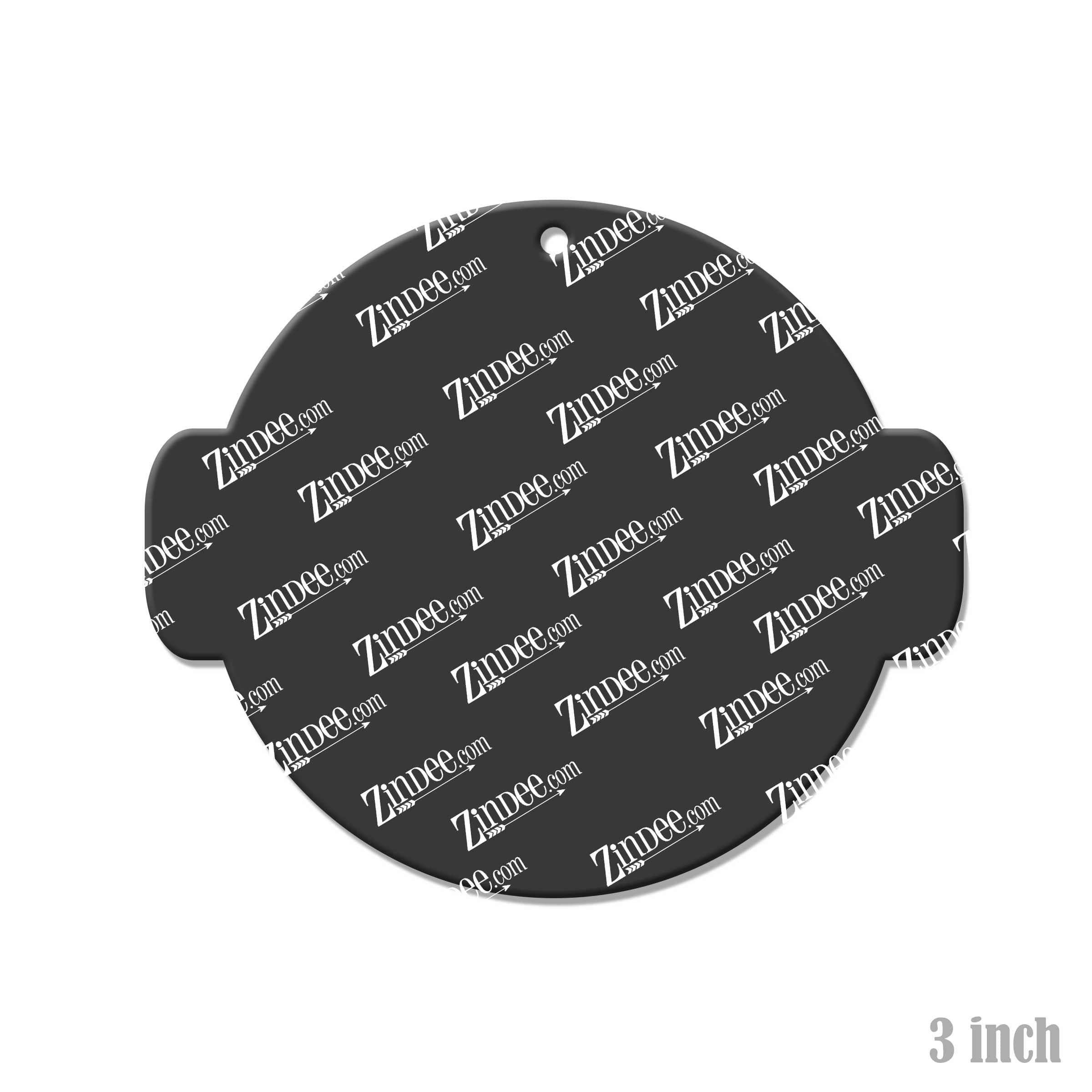 Sports Ball (BASKETBALL) – Acrylic Keychain Blank (3") | Optional Sticker or UV DTF - Image 2